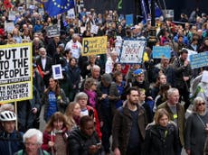 ‘Million’ protesters gather in London for march against Brexit 