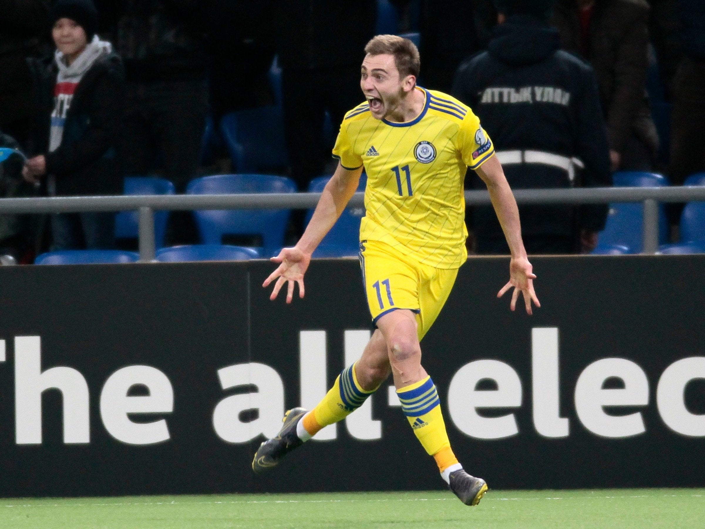 Yan Vorogovskiy scored Kazakhstan’s second