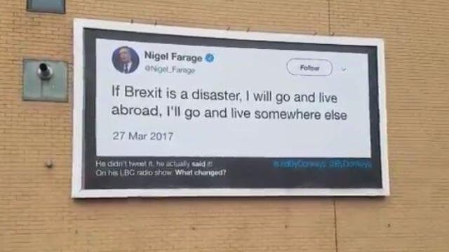 Nigel Farage has spent his political career campaigning for the UK to leave the EU.