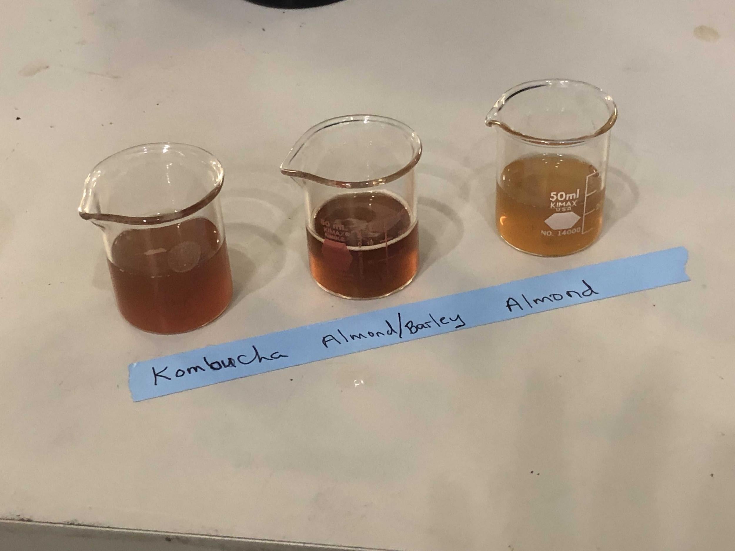 USDA researchers have created kombucha from almond waste