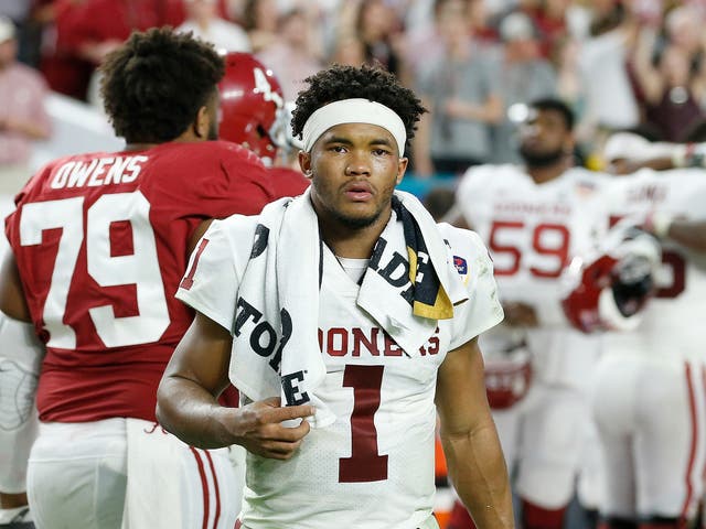 Kylere Murray of the Oklahoma Sooners is expected to be picked first off the board at the 2019 NFL Draft in April