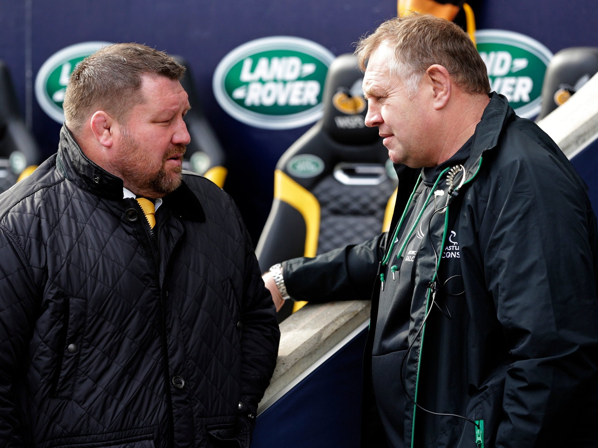 Newcastle Falcons boss Dean Richard (right) last week called for the Premiership to be ringfenced