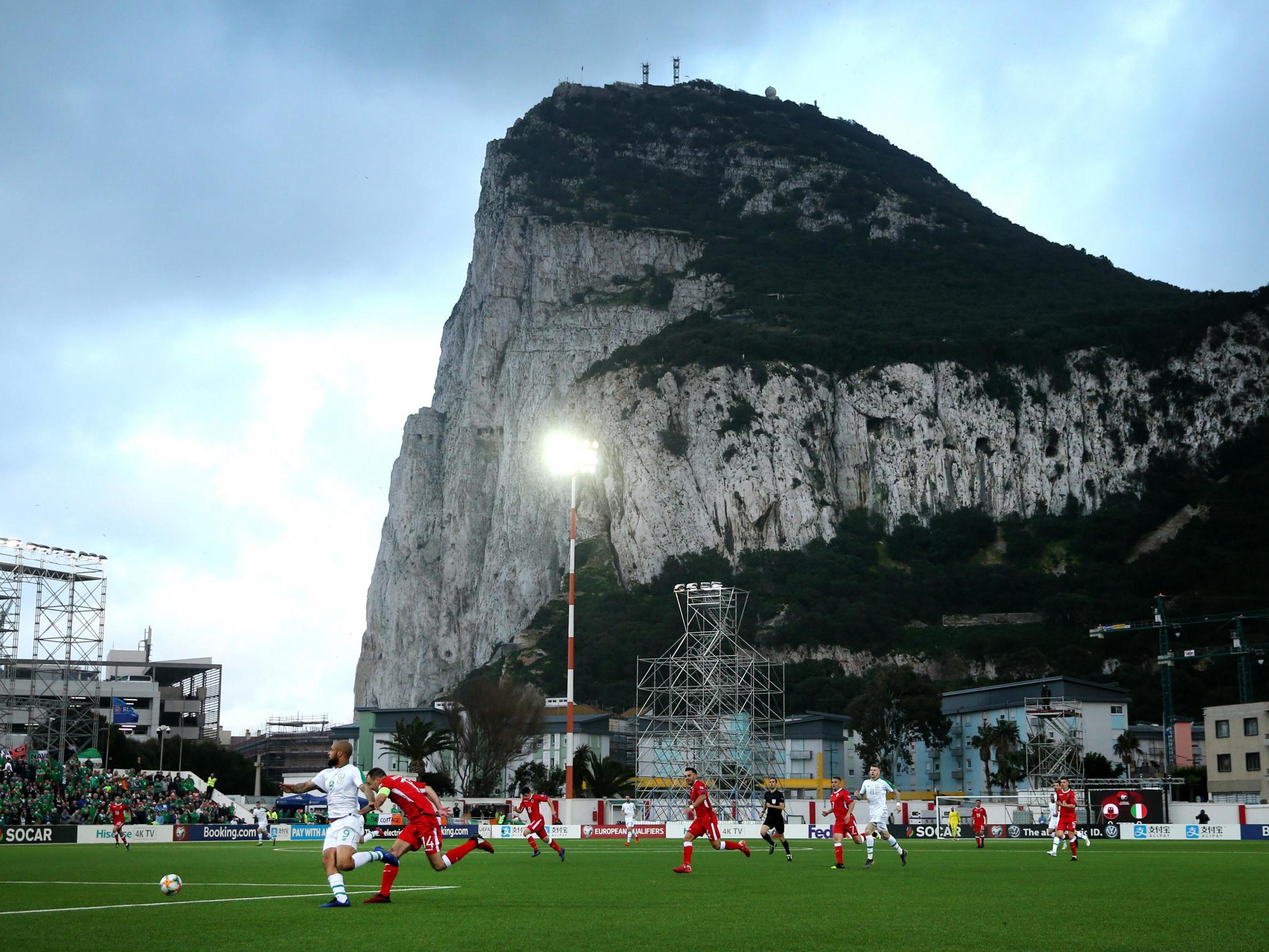 The Republic of Ireland in action against Gibraltar over the weekend