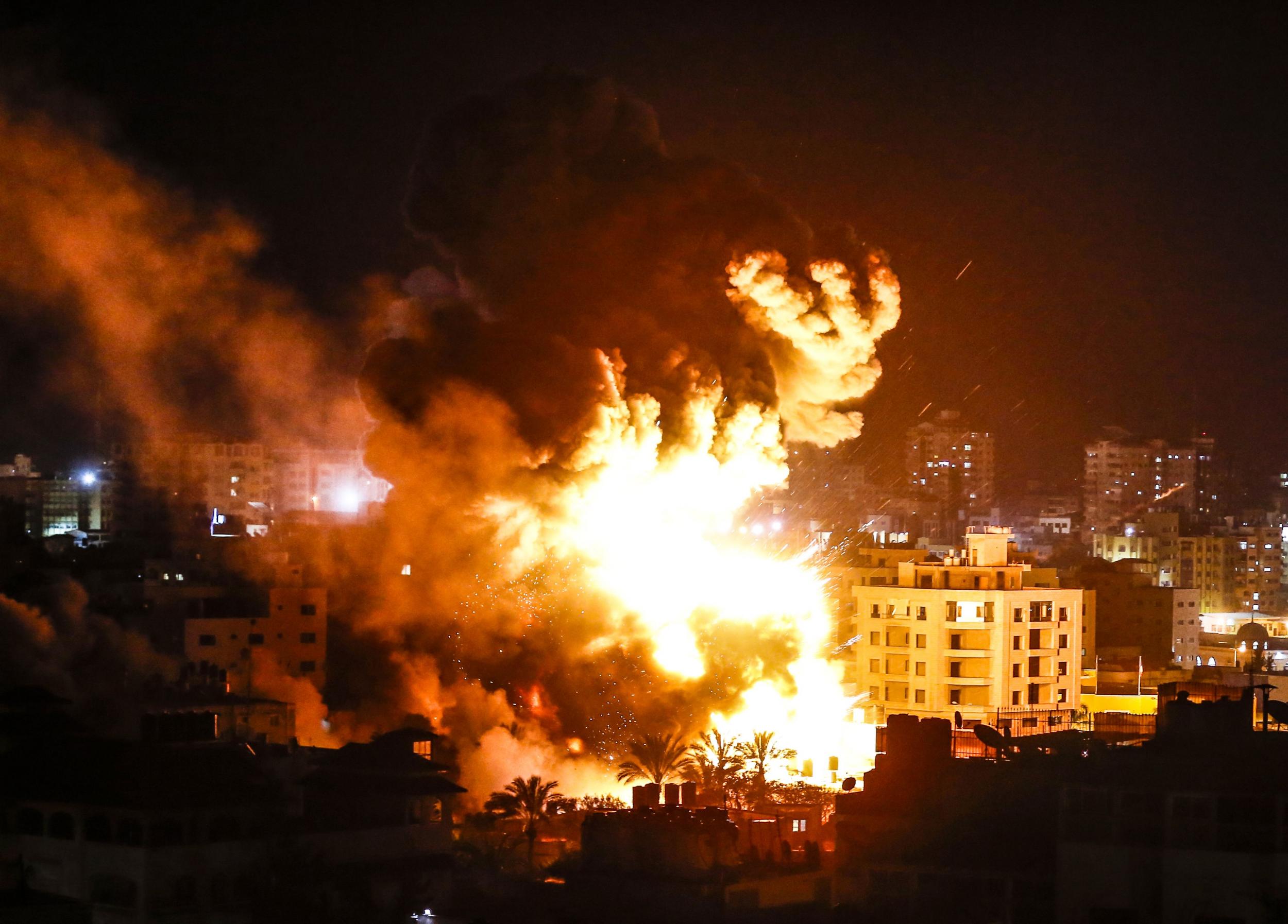 Israel-Gaza conflict Airstrikes and rocket fire across border overnight crush hopes of Egypt-brokered ceasefire The Independent The Independent image
