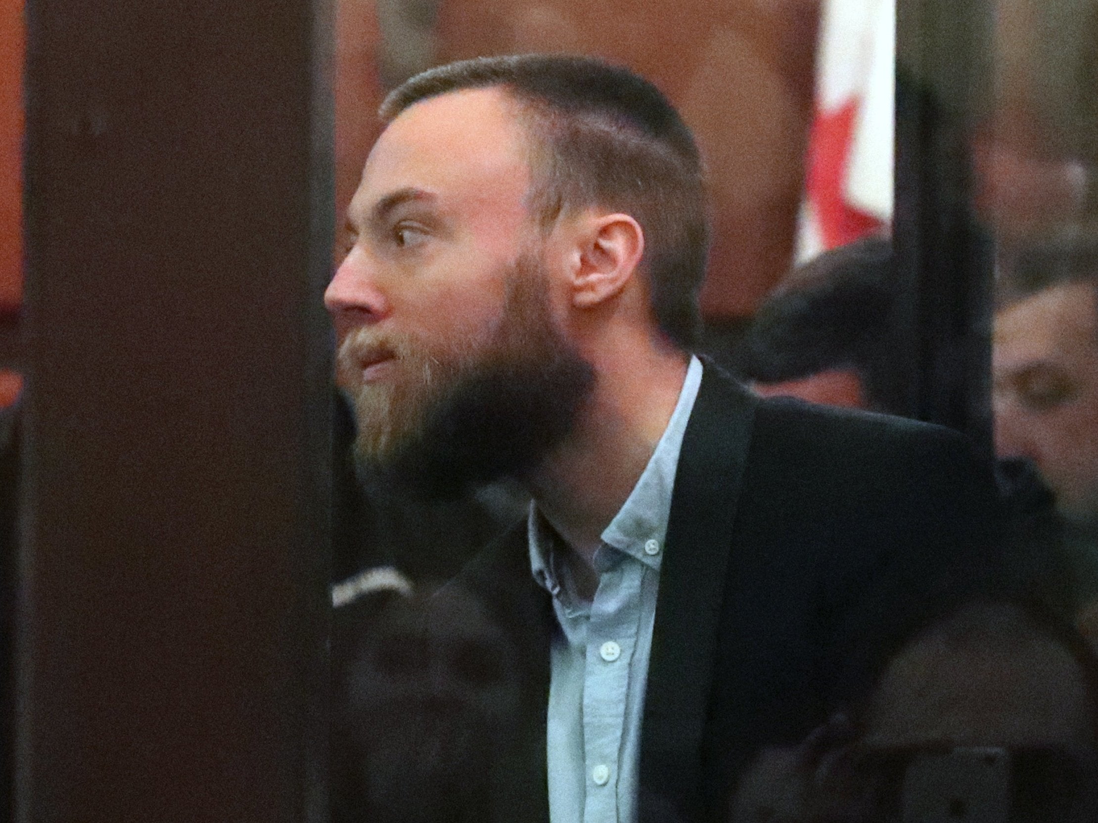 British Jack Shepherd attends a court hearing in Tbilisi, Georgia, 25 January 2019.
