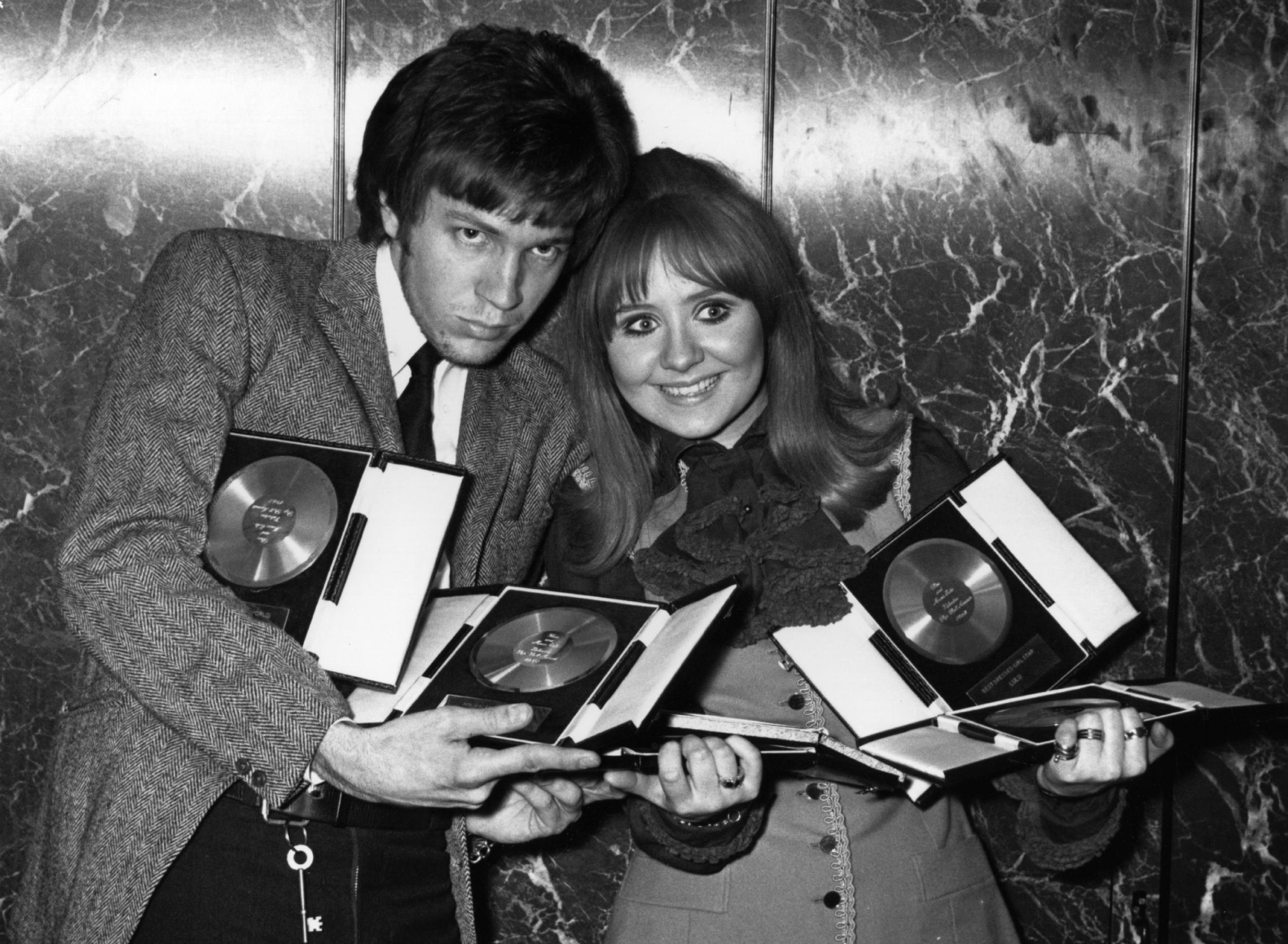 With Lulu following an awards ceremony in 1968