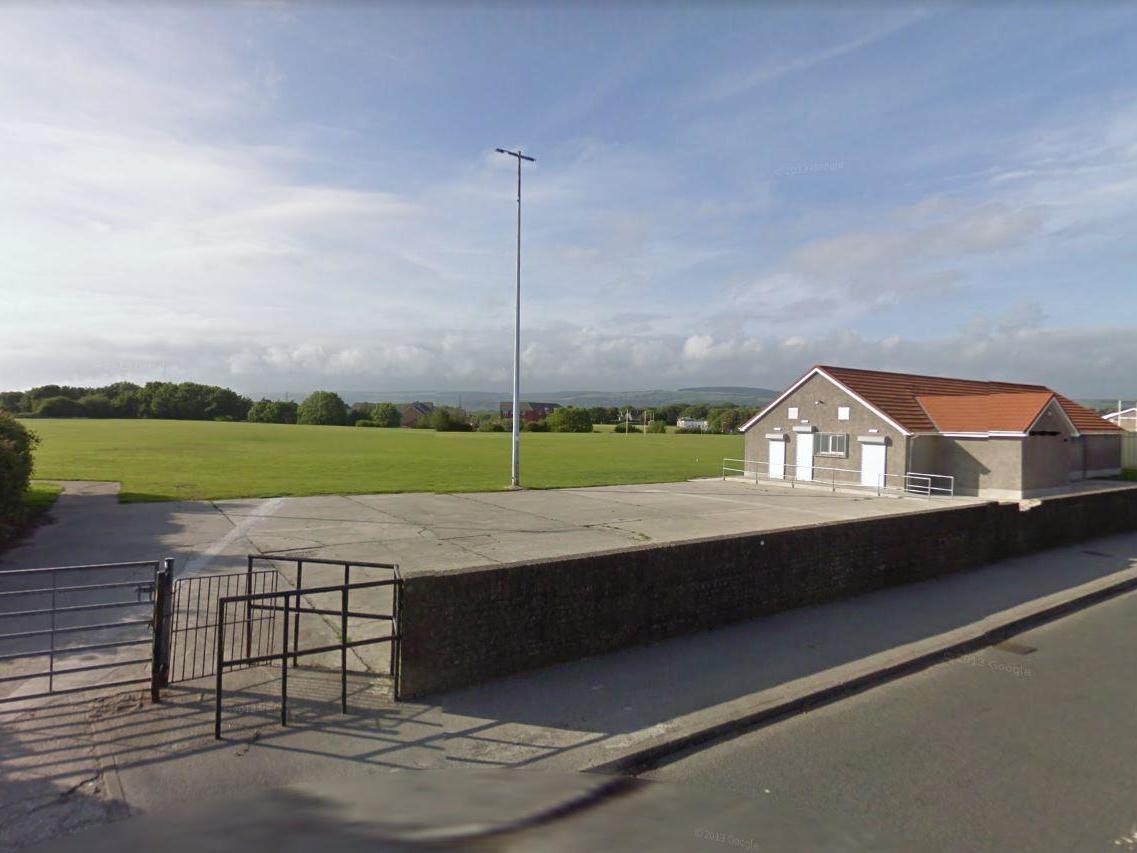 Cornelly United football ground in Bridgend