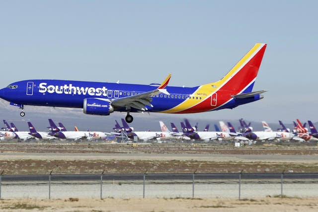 The airline has been flying its grounded plans to California for storage