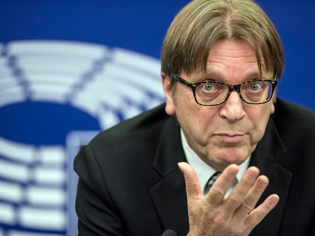 European parliament Brexit coordinator Guy Verhofstadt