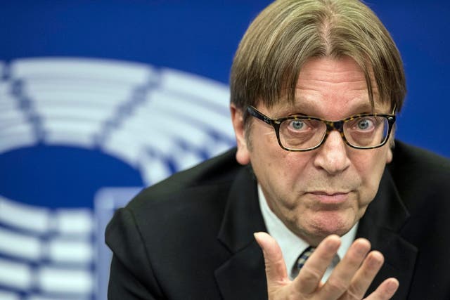 European parliament Brexit coordinator Guy Verhofstadt