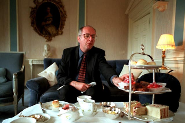 David Lister, who once filled the role of Independent diarist, settles down to high tea at Cliveden in May 1999