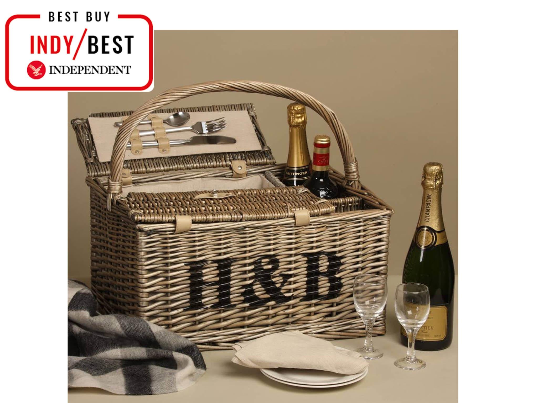 1 pc BASIC HOUSE Handbag Shaped High Handle Wicker Shopping Baskets collection Gift Hamper Fabric Lining 