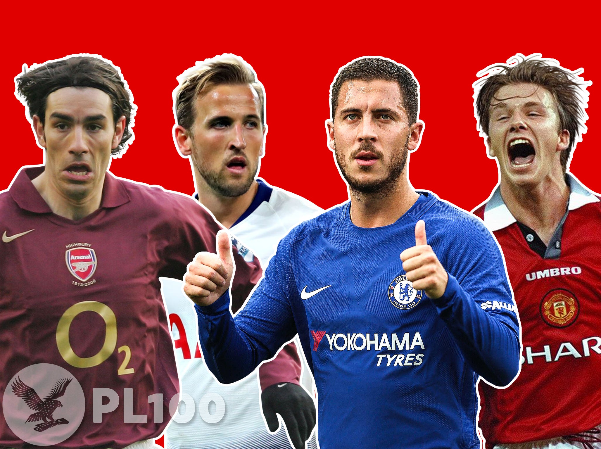 Four of the players who appear in today's PL100 countdown