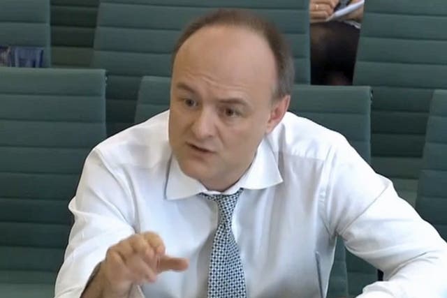 Related video: Dominic Cummings answers questions before Treasury Select Committee in April 2016