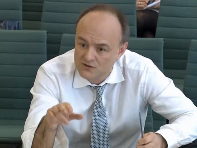 Related video: Dominic Cummings answers questions before Treasury Select Committee in April 2016