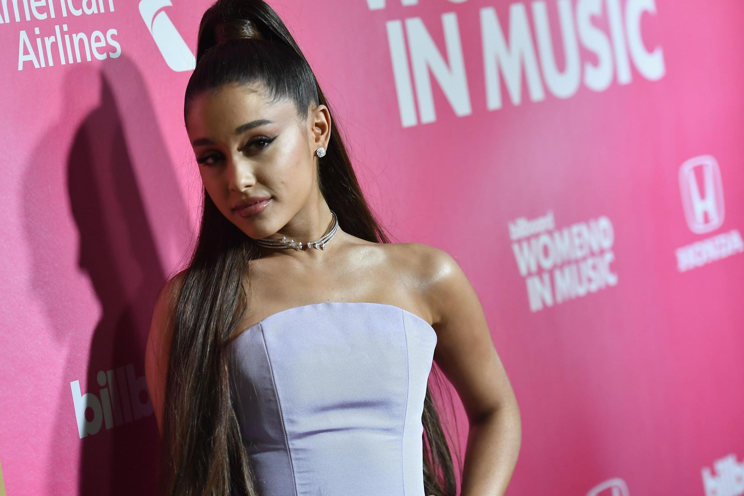 Ariana Grande attends Billboard's 13th Annual Women In Music event at Pier 36 in New York City on 6 December, 2018.