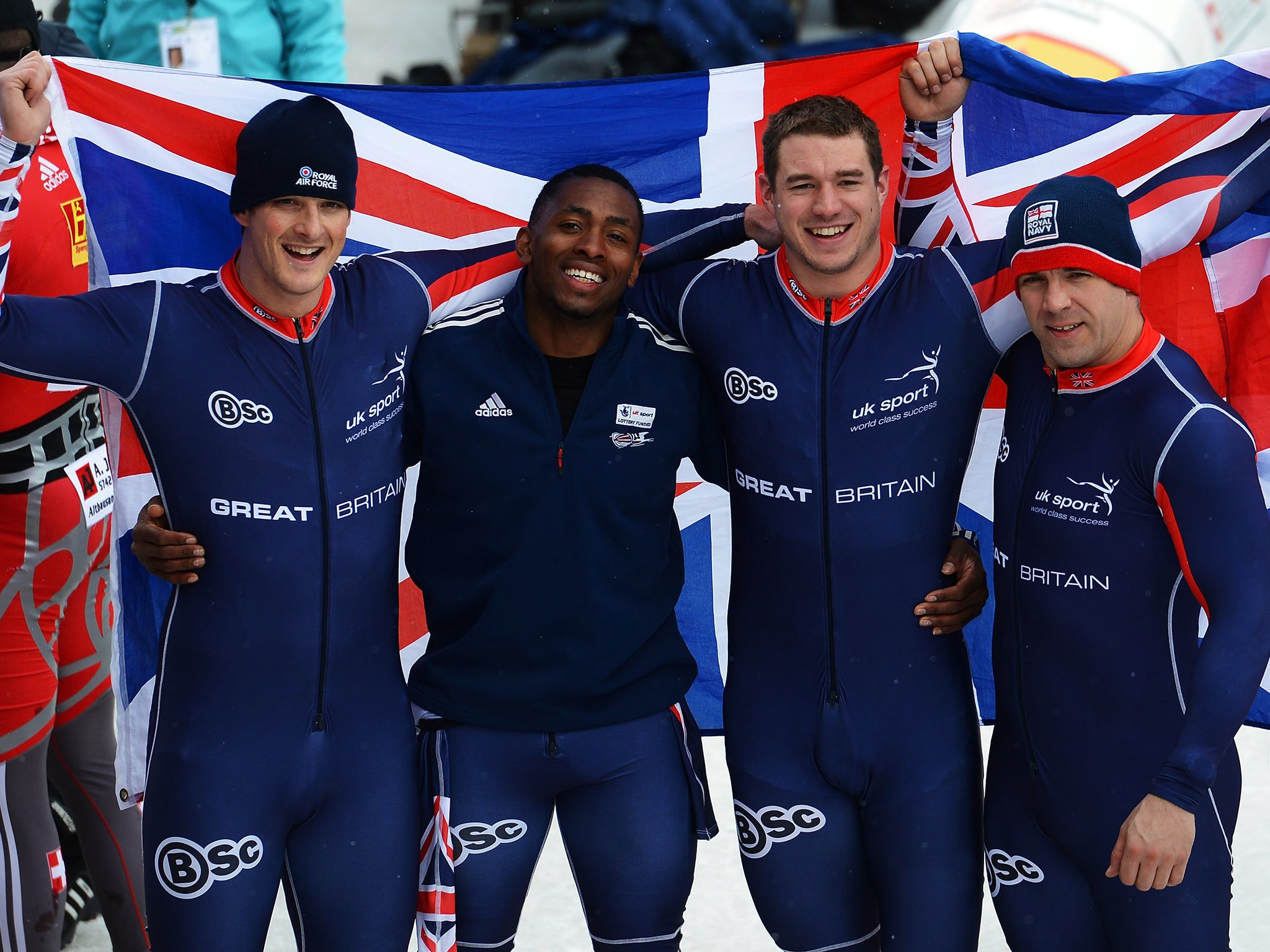 John Jackson, Stuart Benson, Bruce Tasker and Joel Fearon have been upgraded to third place at Sochi 2014