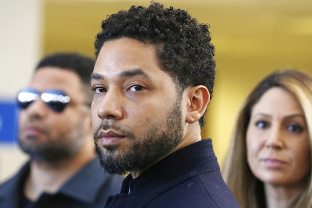 Jussie Smollett after his court appearance at Leighton Courthouse on 26 March, 2019 in Chicago, Illinois.