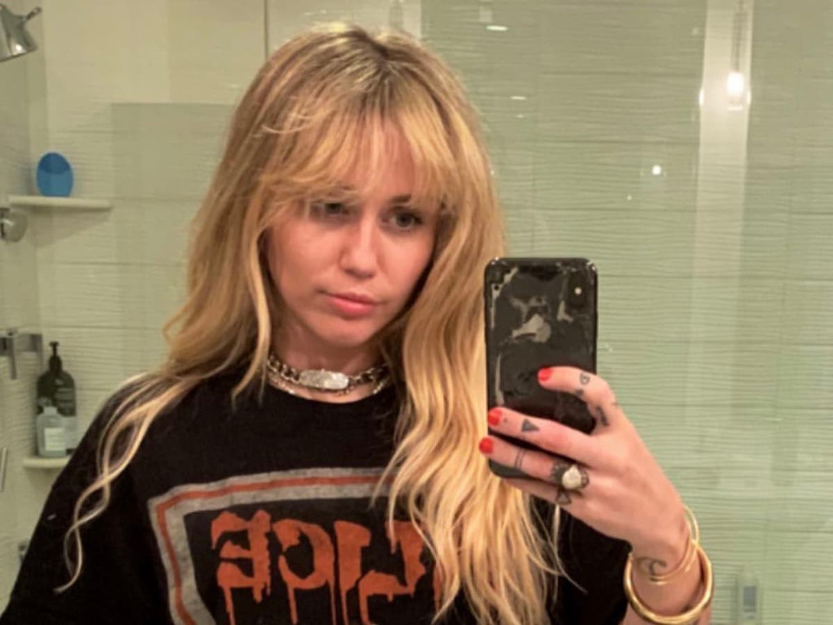 Miley Cyrus reveals new Hannah Montana-inspired hairstyle | The Independent  | The Independent