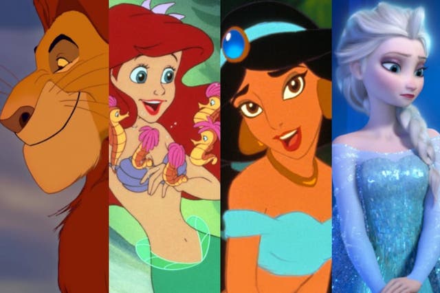 Animation celebration: (from left) ‘The Lion King’, ‘The Little Mermaid’, ‘Aladdin’ and ‘Frozen’