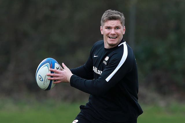 Owen Farrell returns to the Saracens starting line-up after being rested last week
