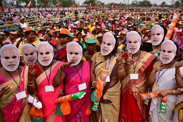 Narendra Modi supporters hope to see him re-elected