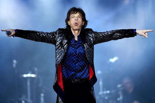 Mick Jagger of The Rolling Stones performs live on stage on the opening night of the european leg of their No Filter tour at Croke Park on 17 May, 2018 in Dublin, Ireland.