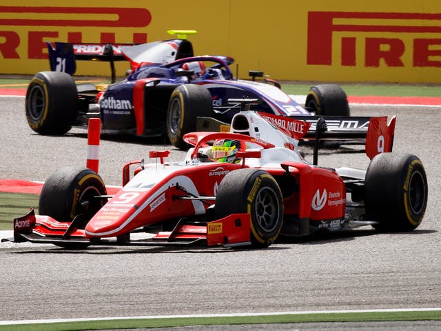 Mick Schumacher finished eighth in his first Formula Two race in Bahrain