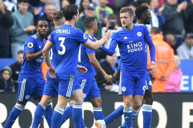 Jamie Vardy is in fine form for the Foxes
