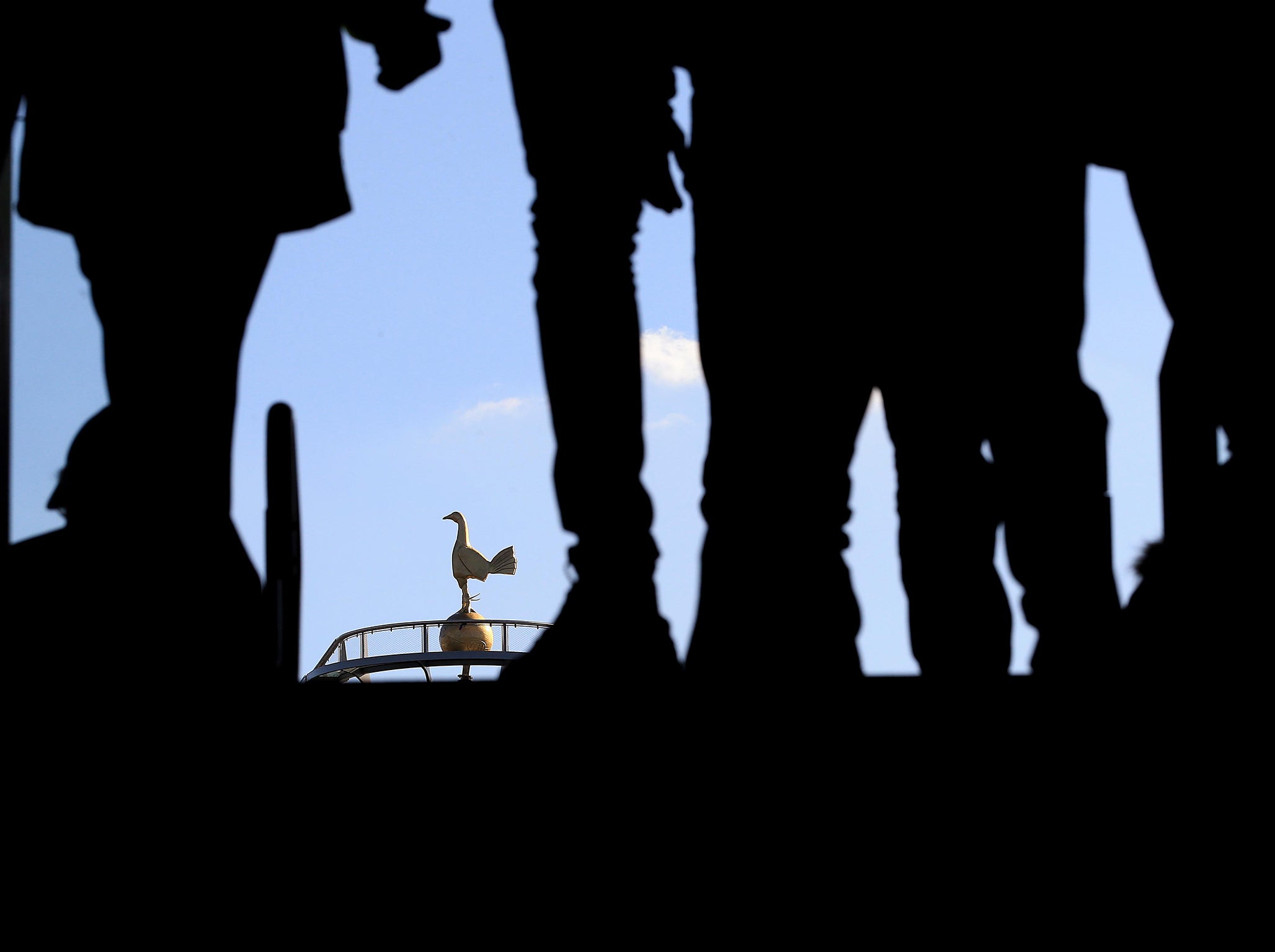 The cockerel sitting on top of Tottenham's new south stand