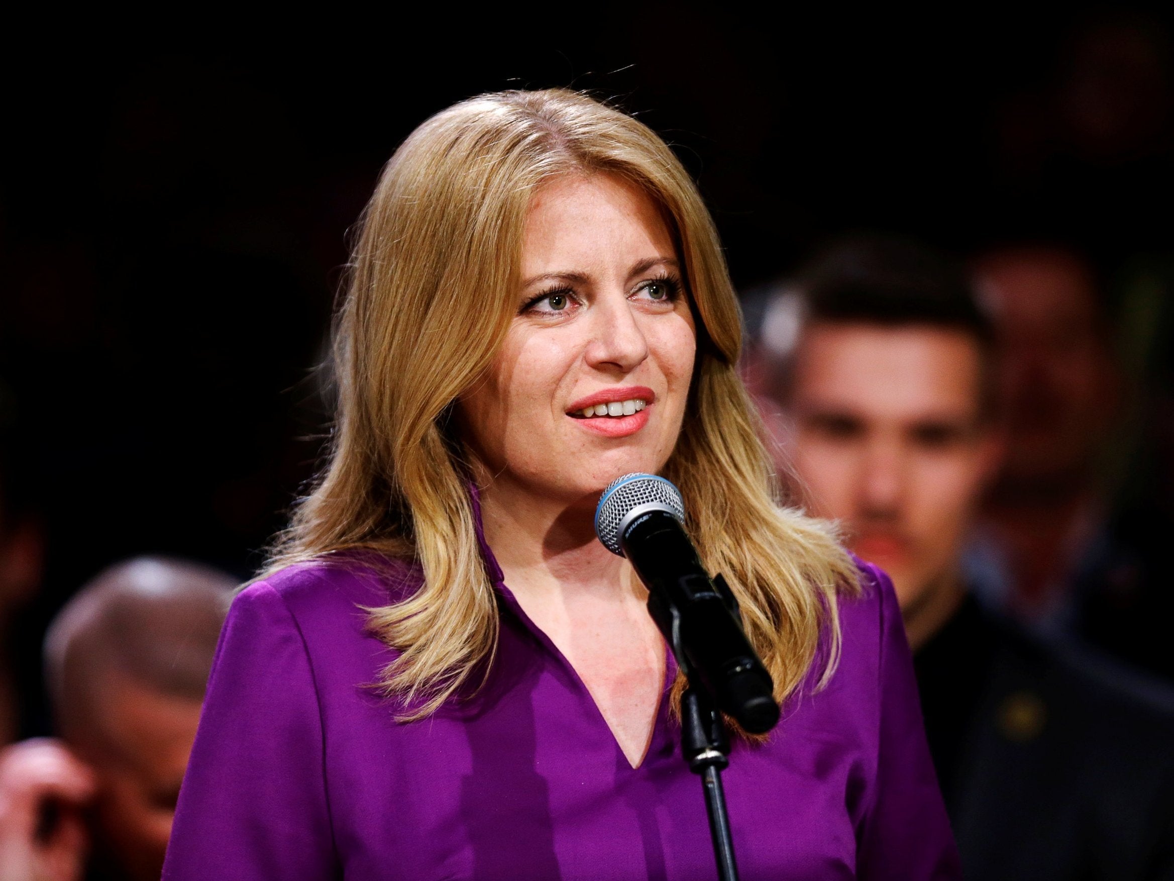 Zuzana Caputova has promised to end what she calls the capture of the state 'by people pulling strings from behind'