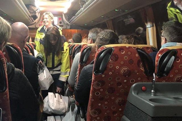Coach class: passengers from the cancelled Newquay to Heathrow flight travelled by bus instead