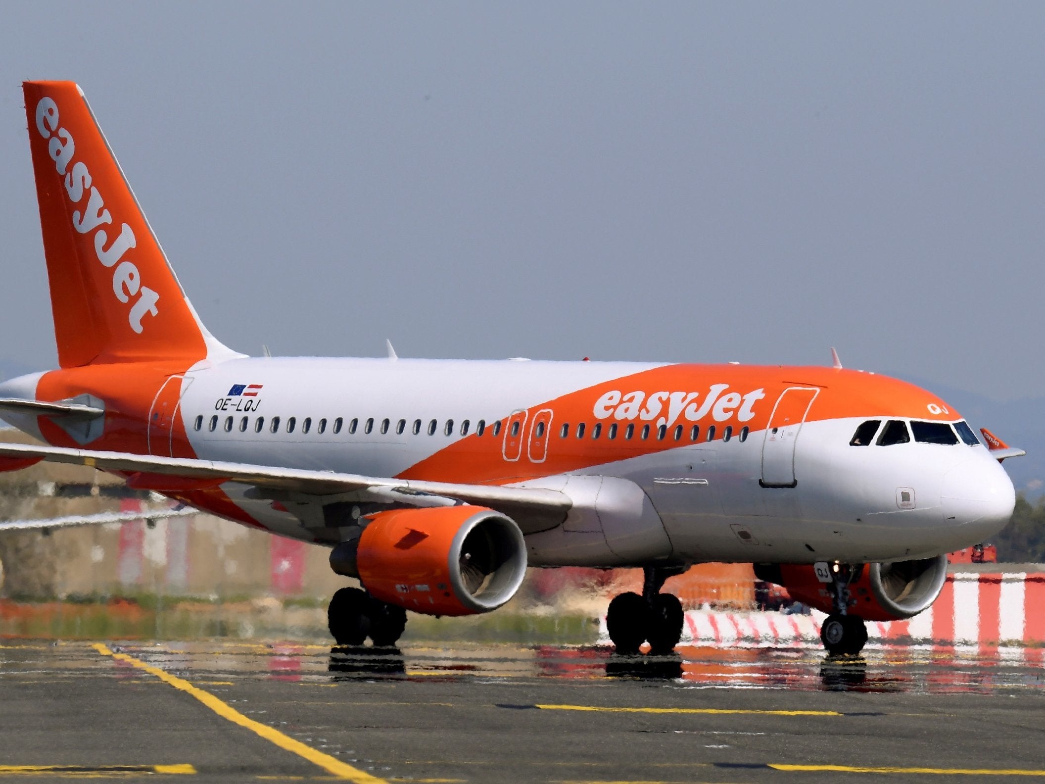 EasyJet passengers were diverted because of a runway closure