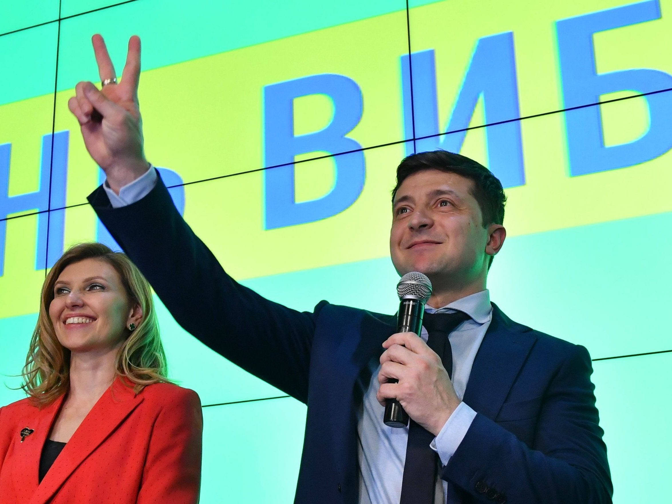 Image result for Comedian Volodymyr Zelenskiy emerges Ukrainian president