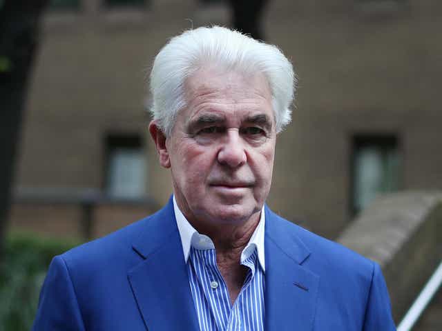 Publicist Max Clifford arriving at Southwark Crown Court on April 17, 2014