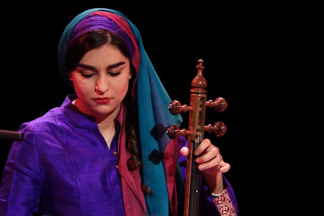 Spike-fiddle virtuoso Nazanin Ghanizadeh gave some exquisite solos