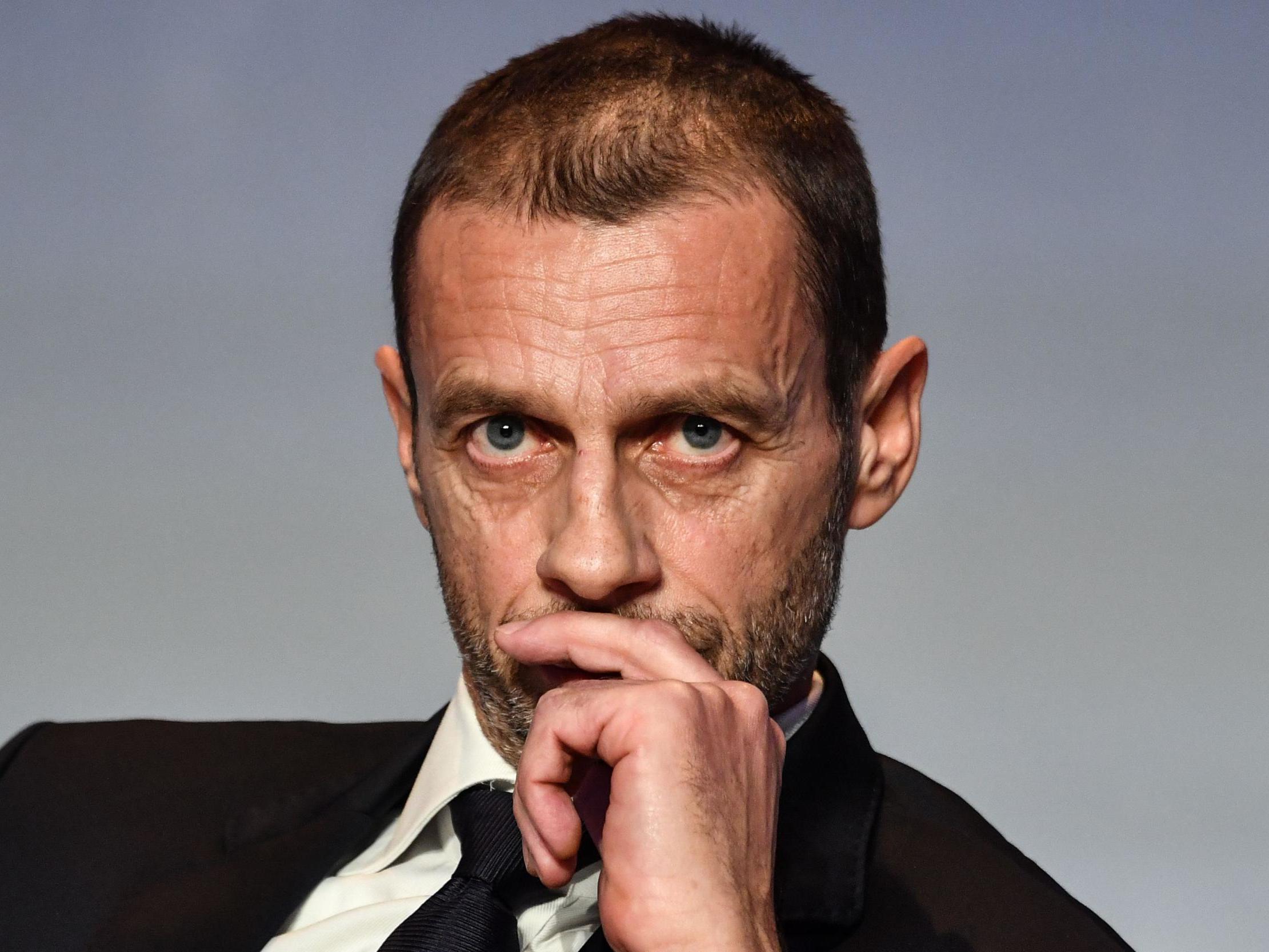 Uefa president Aleksander Ceferin is ‘disappointed’ at ‘political interference’ around the proposals (AFP/Getty)