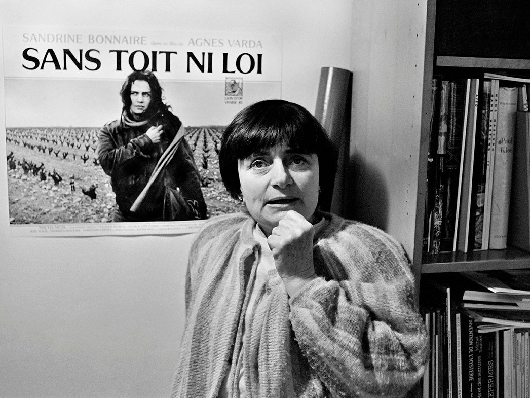 Varda, pictured in Paris in 1986, was awarded the Golden Lion at the 42nd Venice Film Festival for ‘Sans toit ni loi’