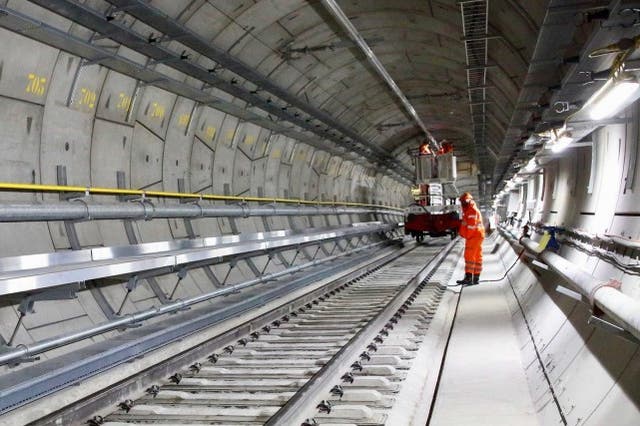 Late train: there is no certainty about when Crossrail trains, branded as the Elizabeth line, will run beneath London