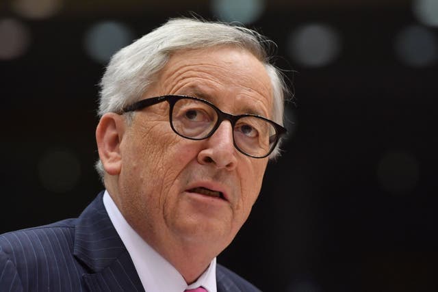 European Commission President Jean-Claude Juncker addresses the European Parliament meeting in Brussels