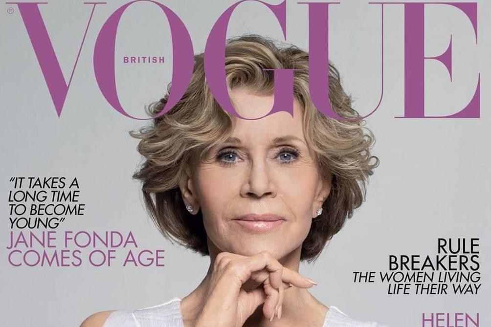 Jane Fonda, 81, covers a special edition supplement in the magazine (British Vogue)