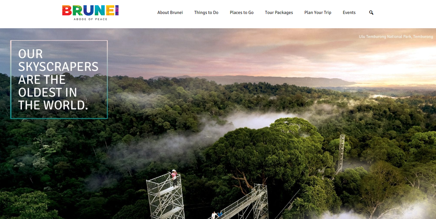 Brunei promotes itself as "an abode of peace"