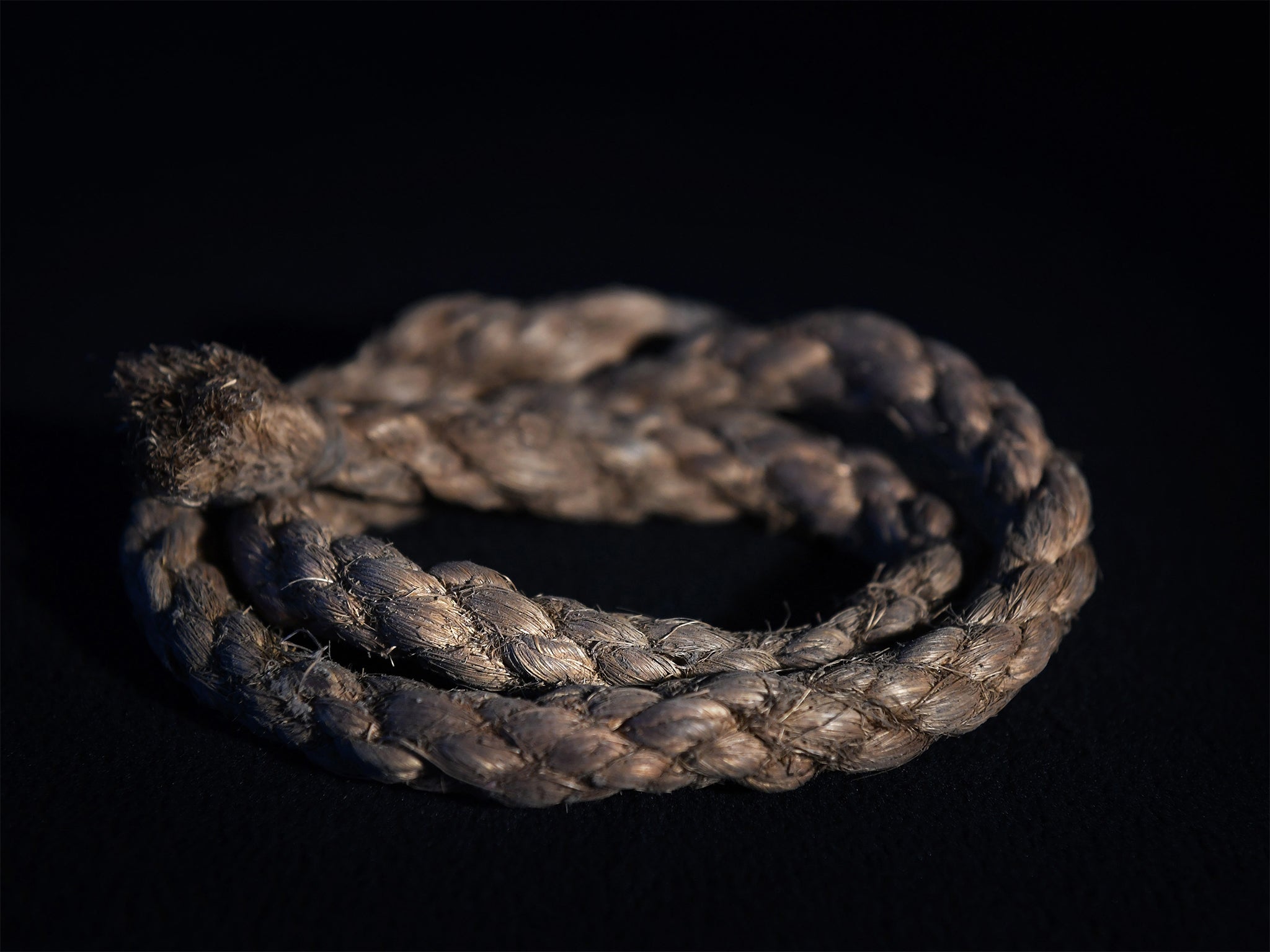 Part of the rope that may have bound Raymond Byrd’s wrists was given to John Johnson at one point during the 30 years he has sought details (Matt McClain for Washington Post)
