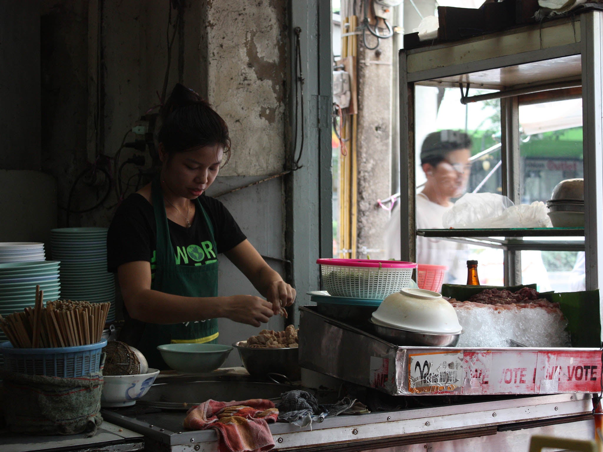 'Traditional fast food in Thailand was a stall on the side of the road serving a homemade curry and rice, but today more kids are queueing up to get a frankfurter on a stick', she says
