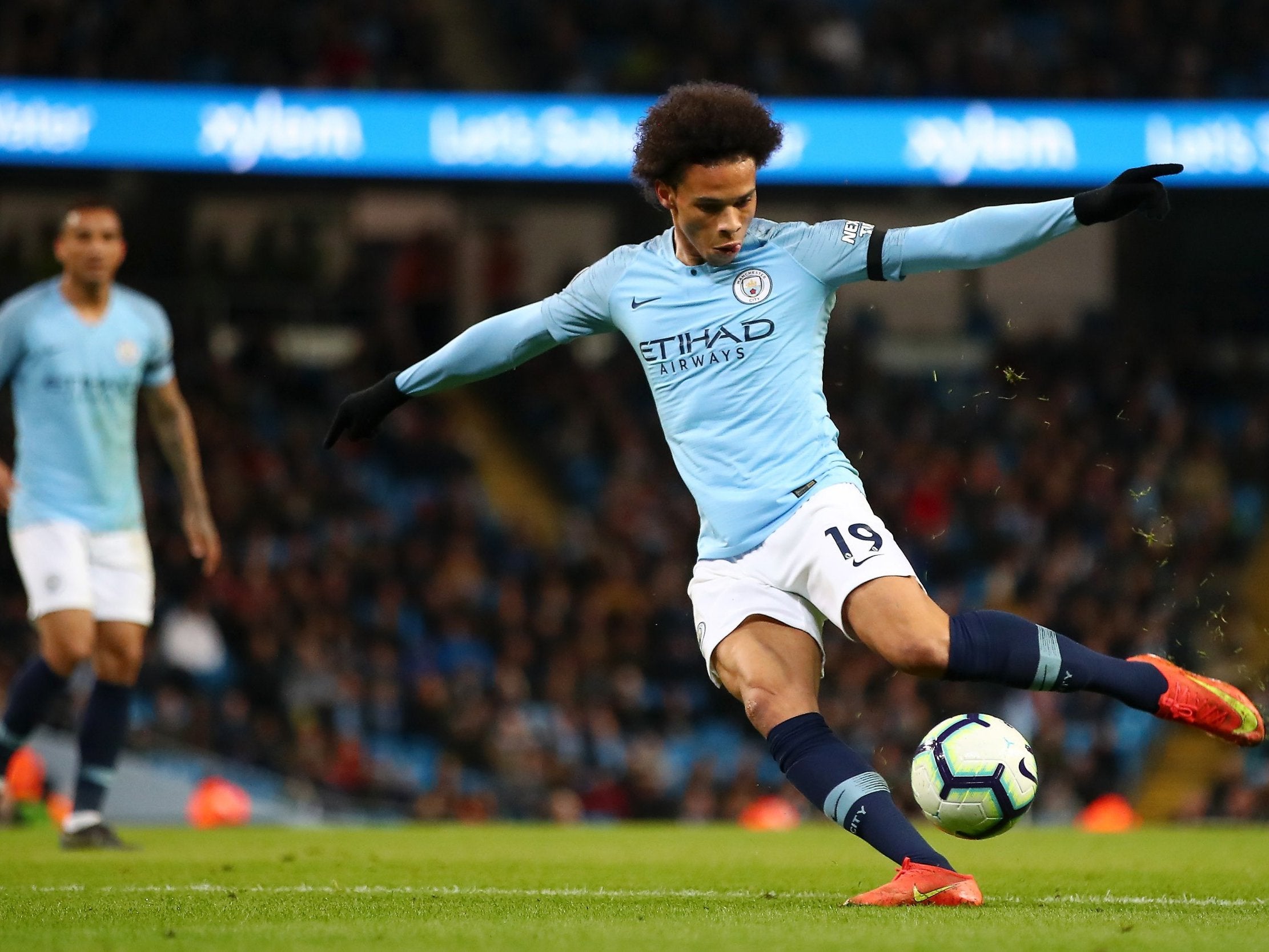 Leroy Sane scores City's second of the night