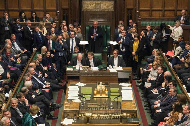 Speaker John Bercow addresses MPs in the Commons