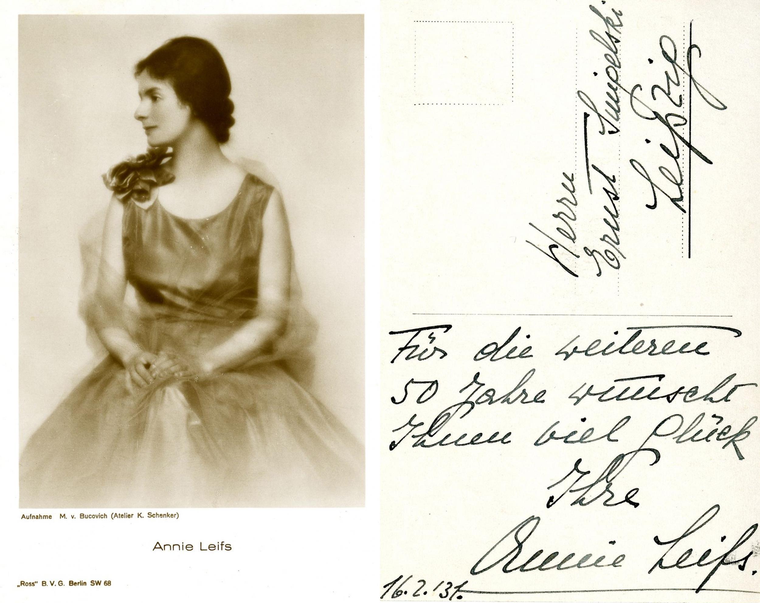 Greeting card found in the archives of the University of Music and Theatre ‘Felix Mendelssohn Bartholdy’ Leipzig