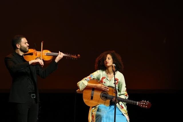 Badiaa Bouhrizi, laureate in the domain of Social Inclusion, performing at the gala concert on 31 March