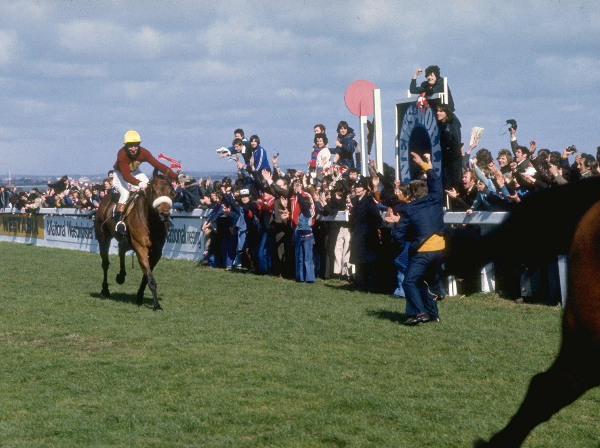 Red Rum winning the Grand National in 1977