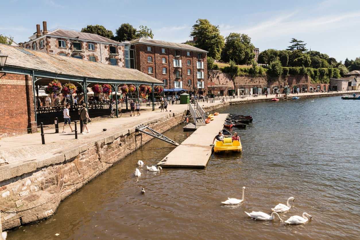 Hit the water from Exeter quay (Getty)